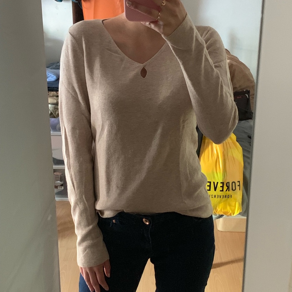 "Ann Taylor" Beige/Tan Sweater, Size M Women